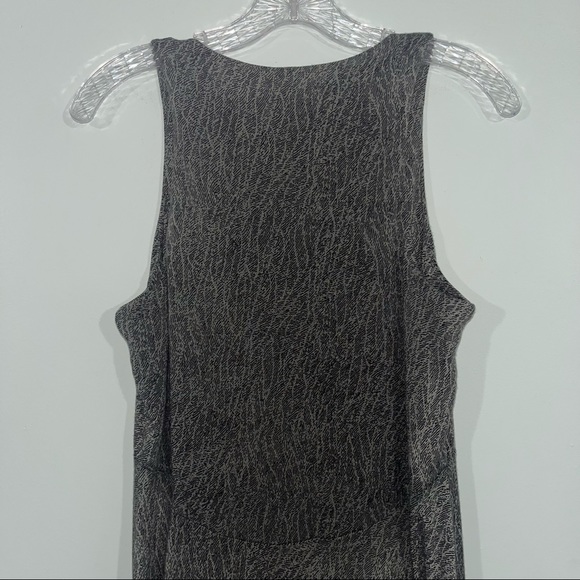 Athleta size Medium green and black stretchy sleeveless dress - Picture 8 of 9